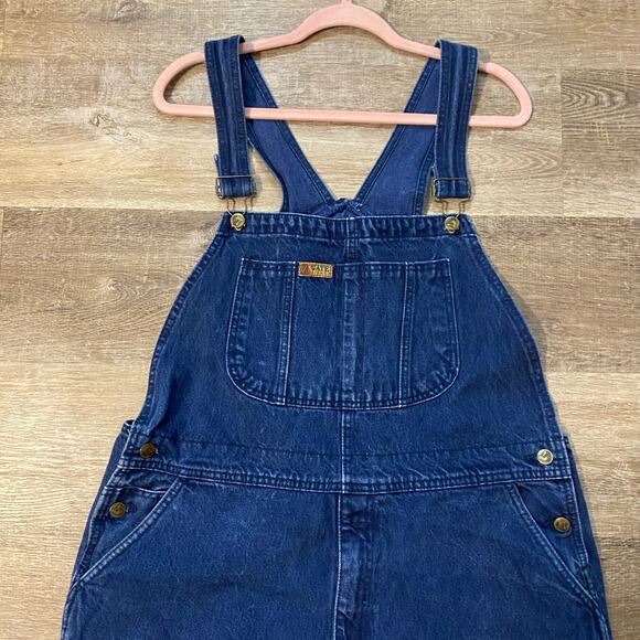 Vintage LA Gate Jeans Denim Overalls XL 32 Made in Taiwan 100% Cotton - Picture 12 of 14